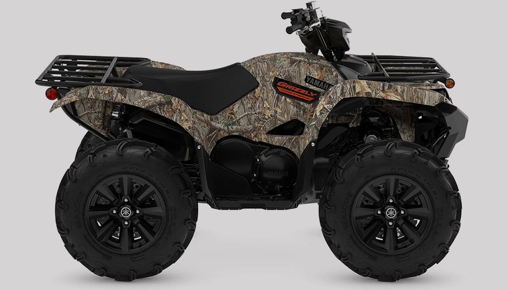 View of the Yamaha Grizzly 700 EPS Camo