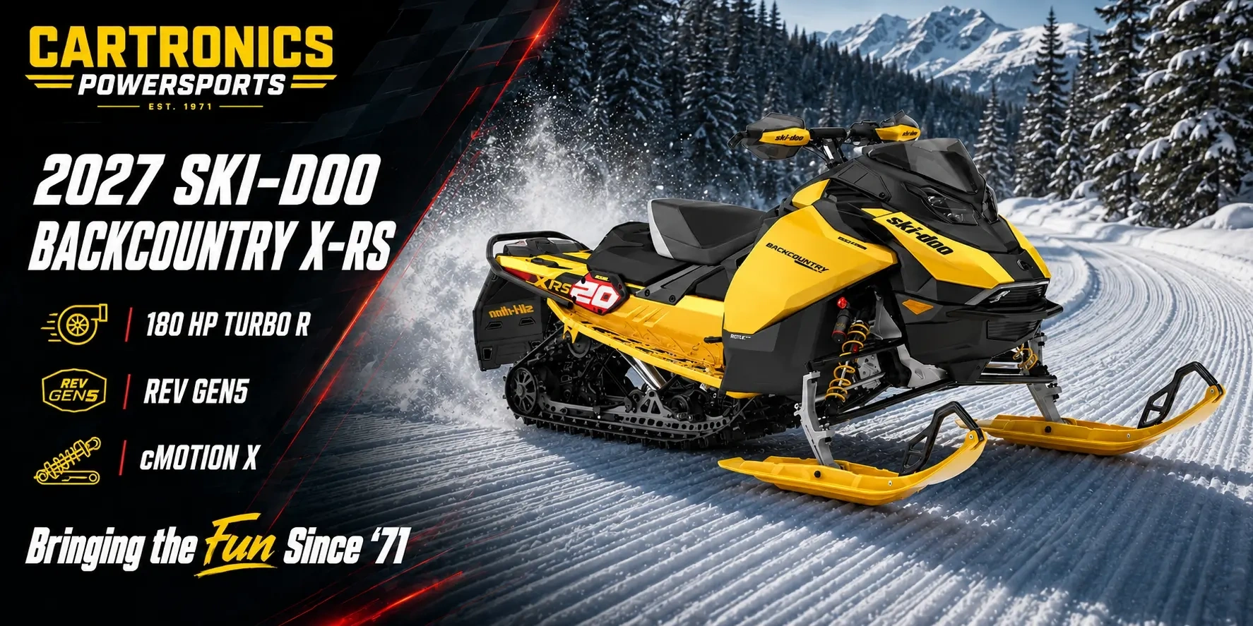 2027 Ski-Doo Backcountry crossover snowmobile available at Cartronics Powersports in Kingston, Ontario