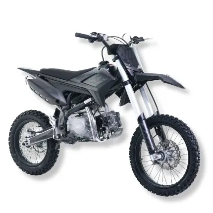 Apollo Motors RXF MX 125 noire sur fond blanc.