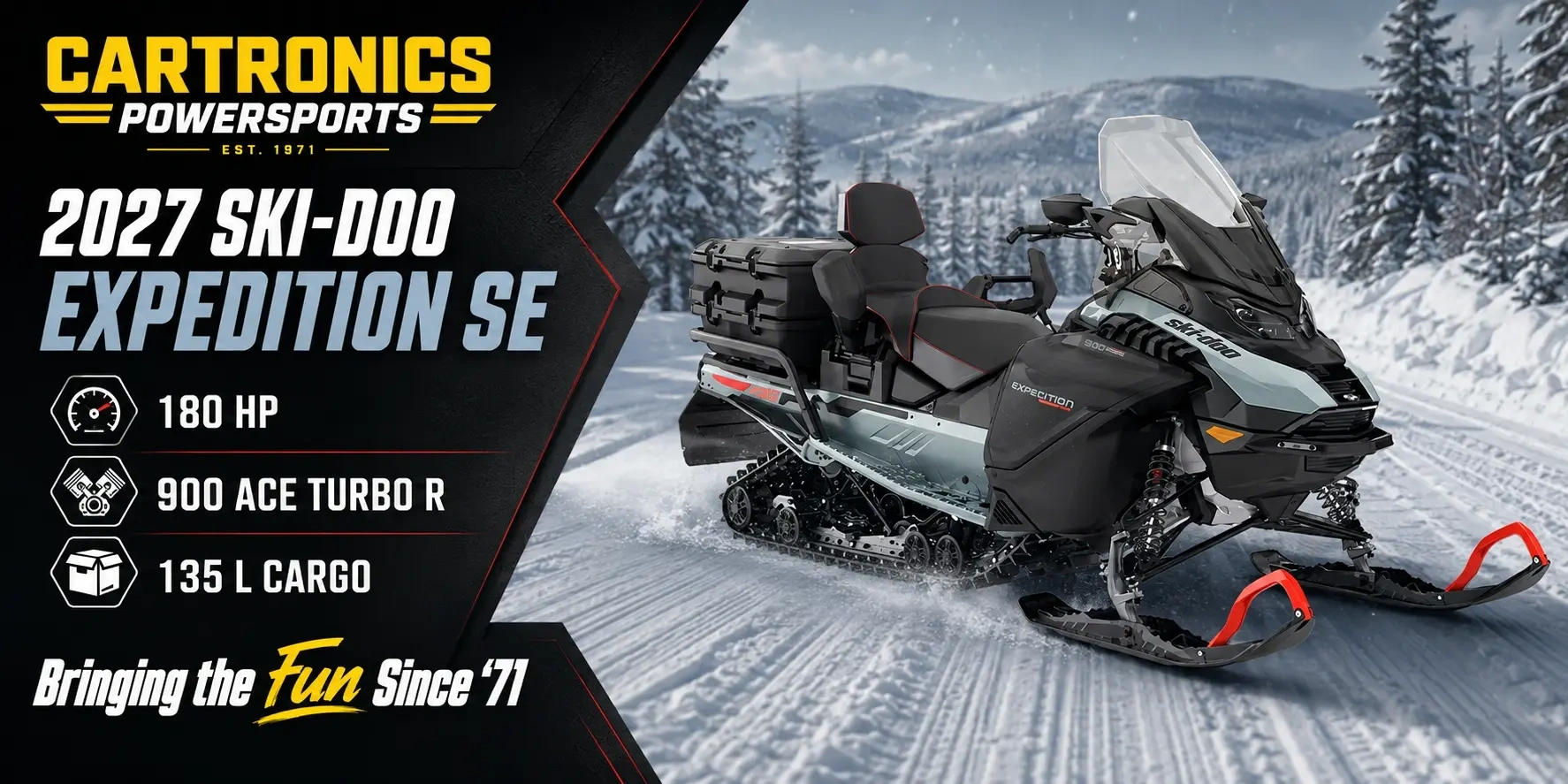 2027 Ski-Doo Expedition utility crossover snowmobile available at Cartronics Powersports in Kingston, Ontario