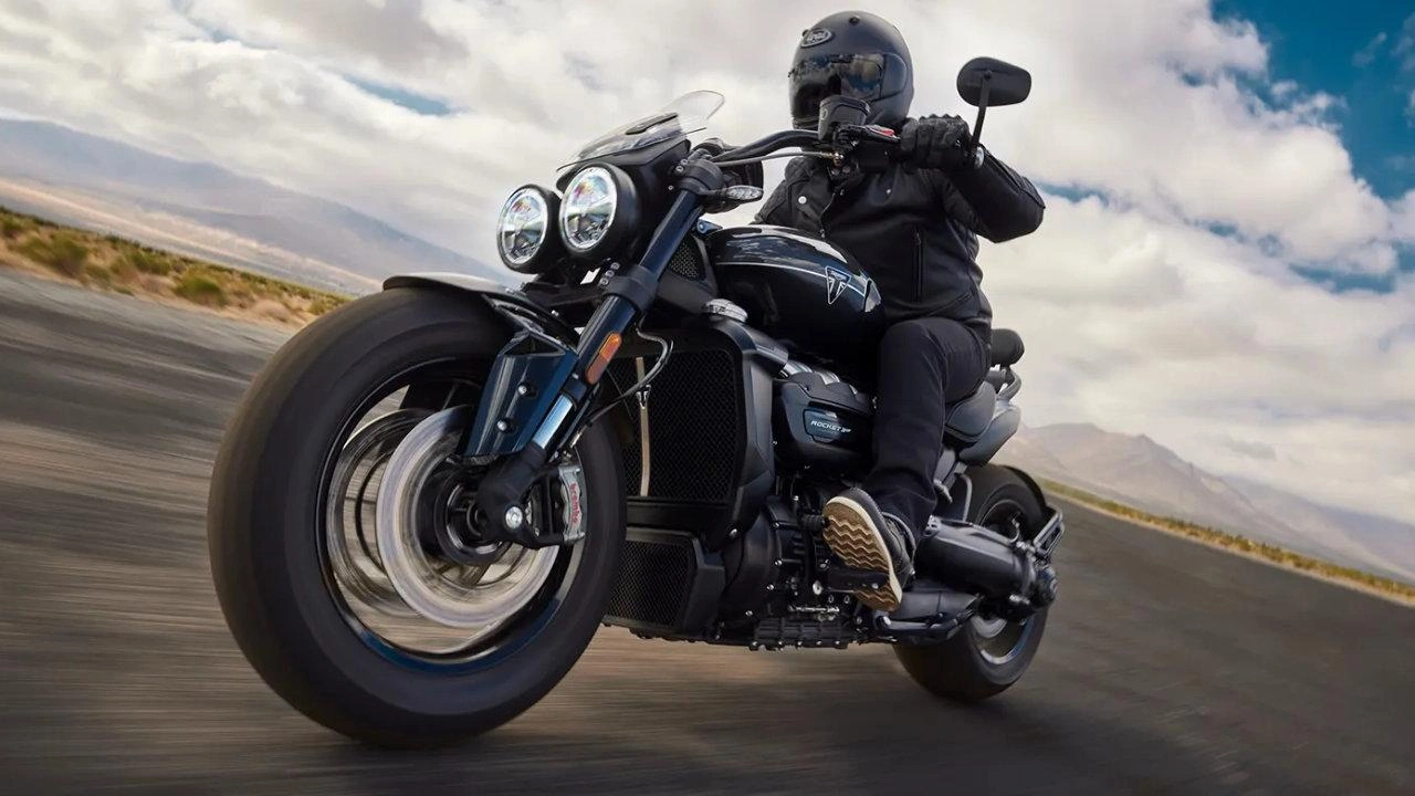 Triumph Rocket 3 Storm powerful cruiser motorcycle