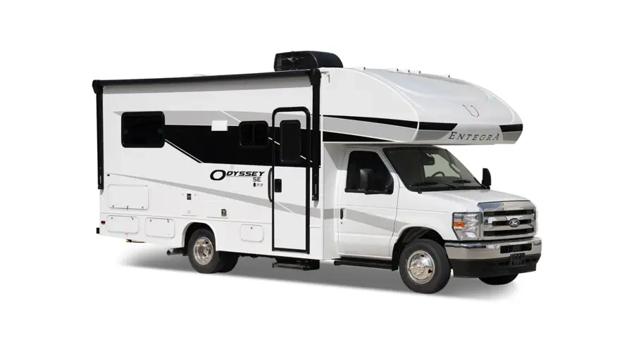 vue latérale avant d'un Odyssey SE 22EF de Entegra Coach