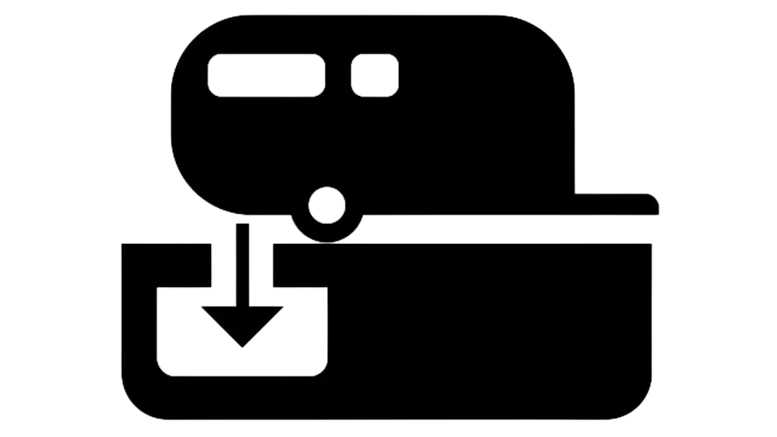 Pictogramme d'une station de vidange.