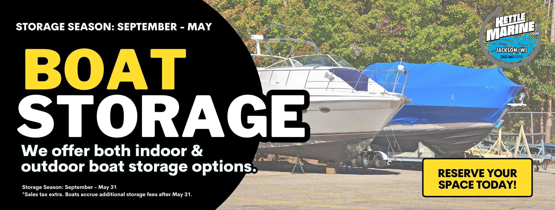 Kettle Marine Boat Storage - September to May