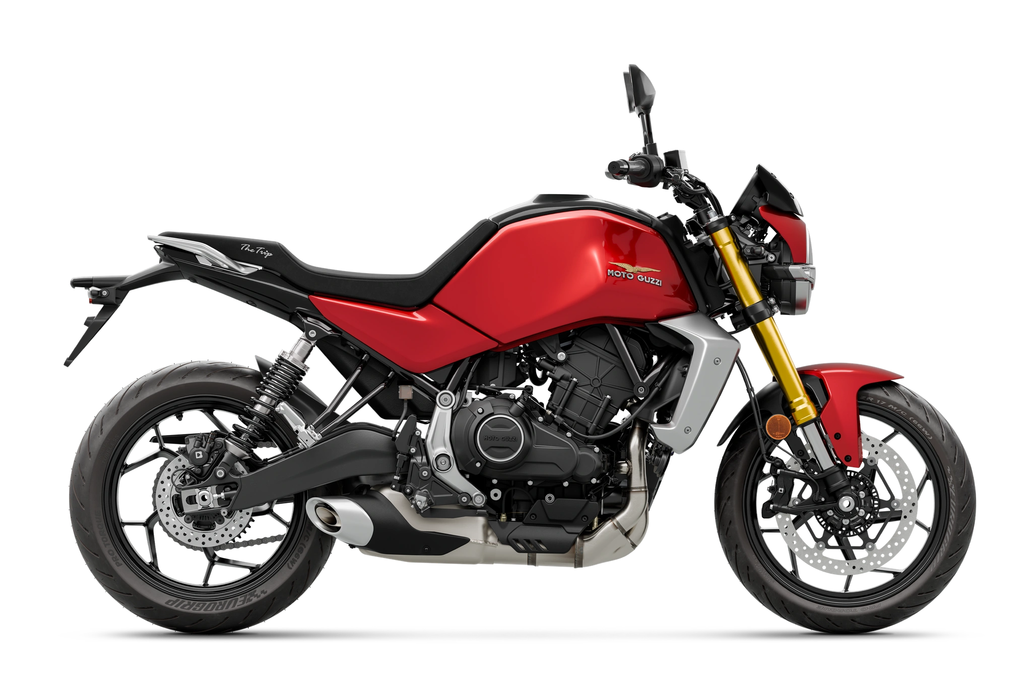 2027 Moto Guzzi The Trip 500 in Red Beat red