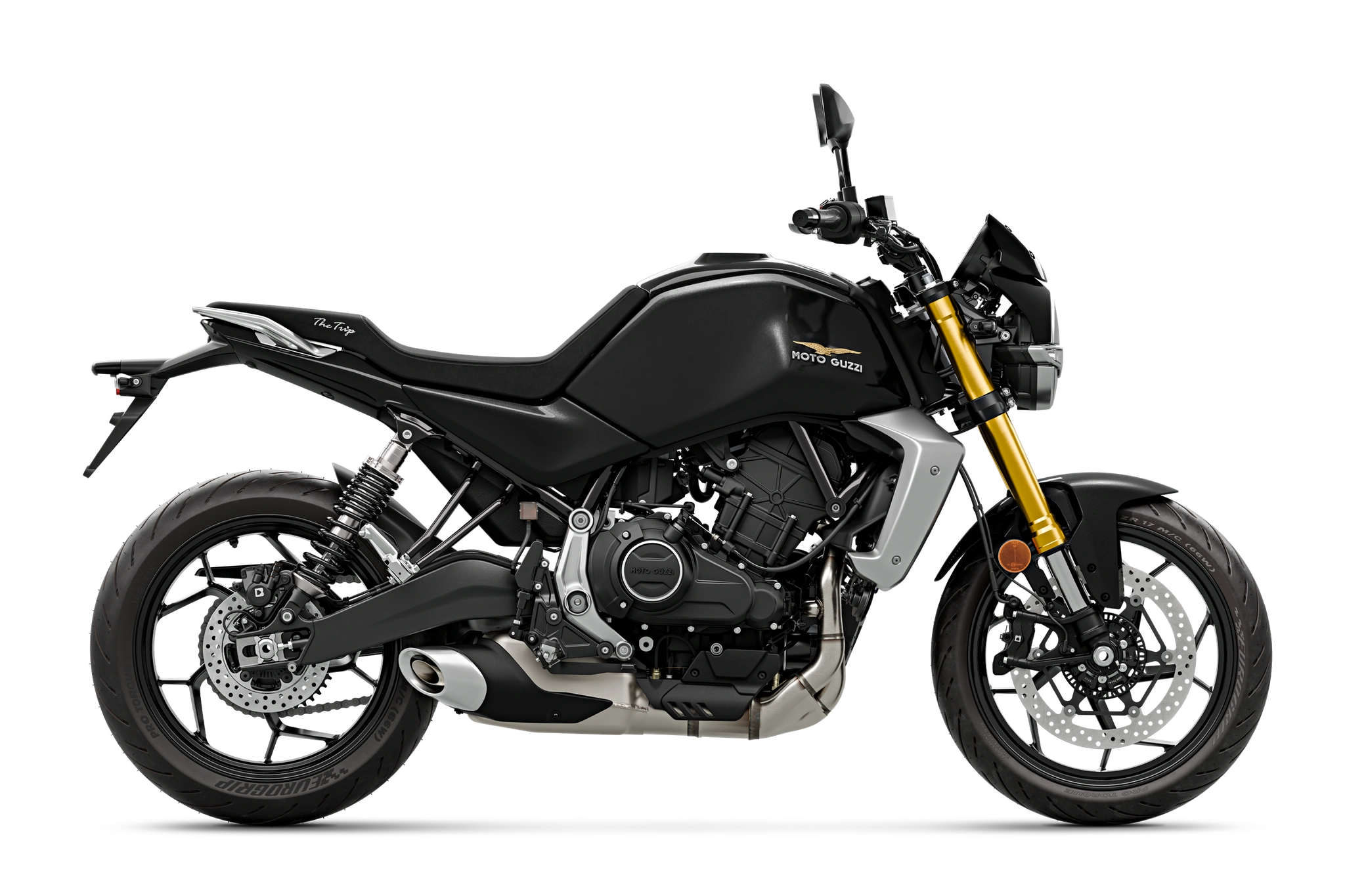 2027 Moto Guzzi The Trip 500 in Black Metropolis Black