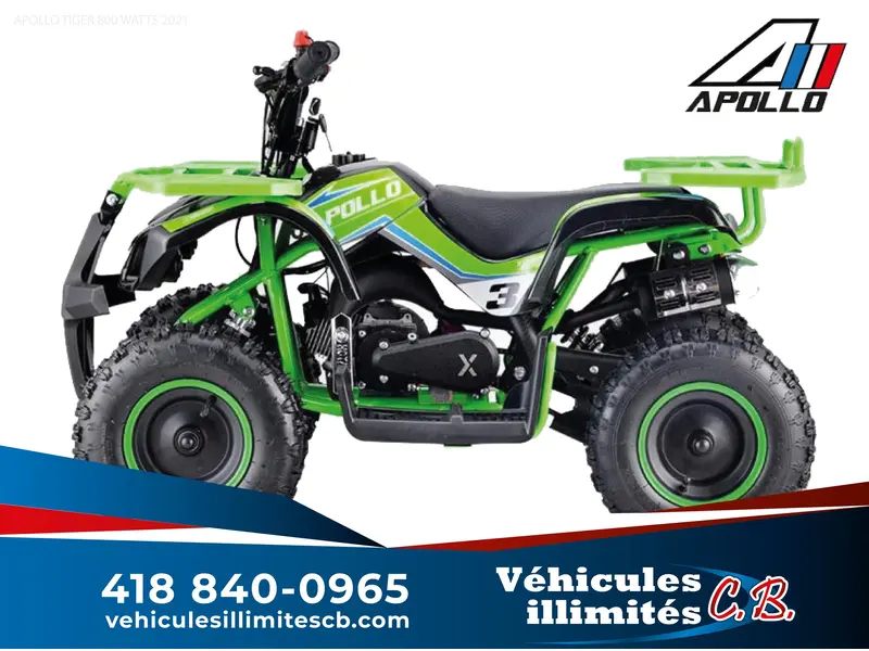 2023 Apollo SANO COBRA 800 WATT VTT POUR ENFANT ÉLECTRIQUE