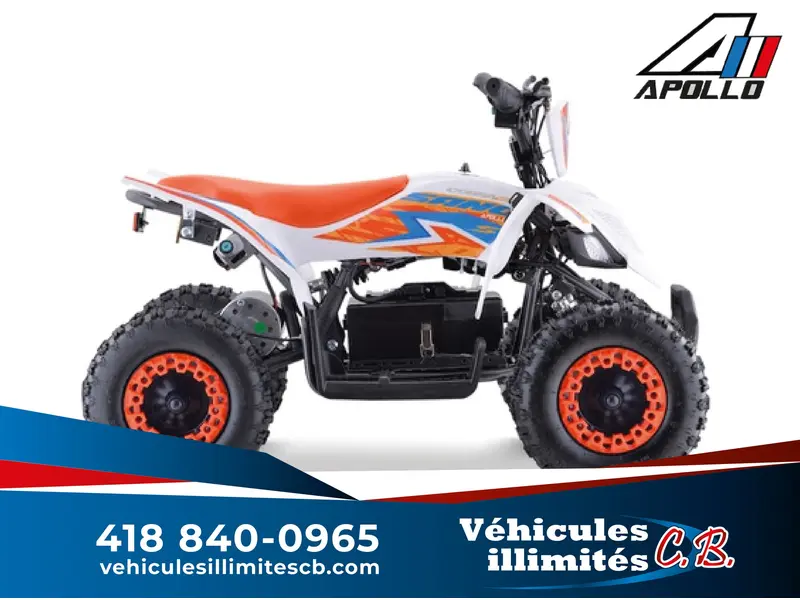 2023 Apollo SANO COBRA 800 WATT VTT ÉLECTRIQUE  POUR ENFANT