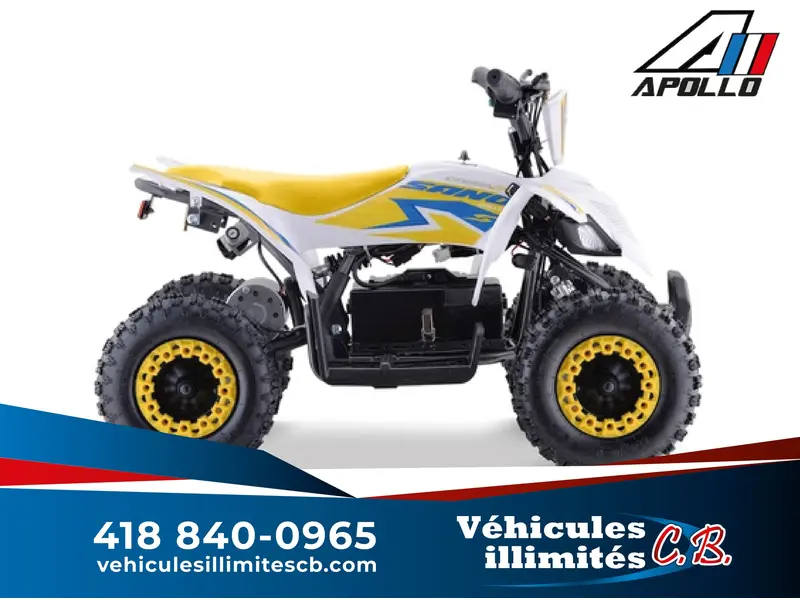 2023 Apollo SANO COBRA 800 WATT VTT ÉLECTRIQUE  POUR ENFANT