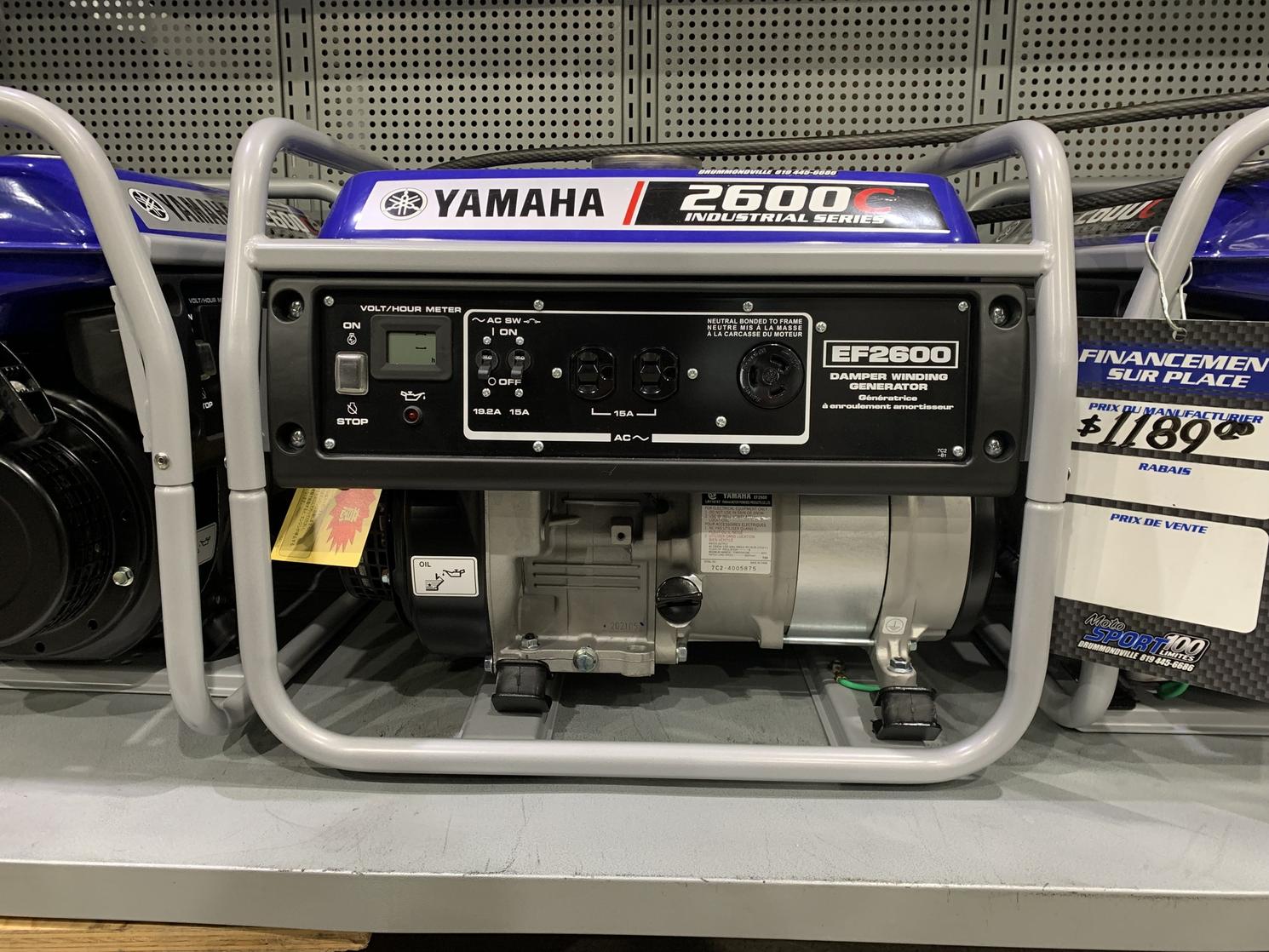 Yamaha GÉNÉRATRICE EF2600C 2023