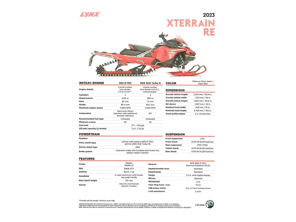 2023 Lynx Xterrain RE 900 ACE Turbo R