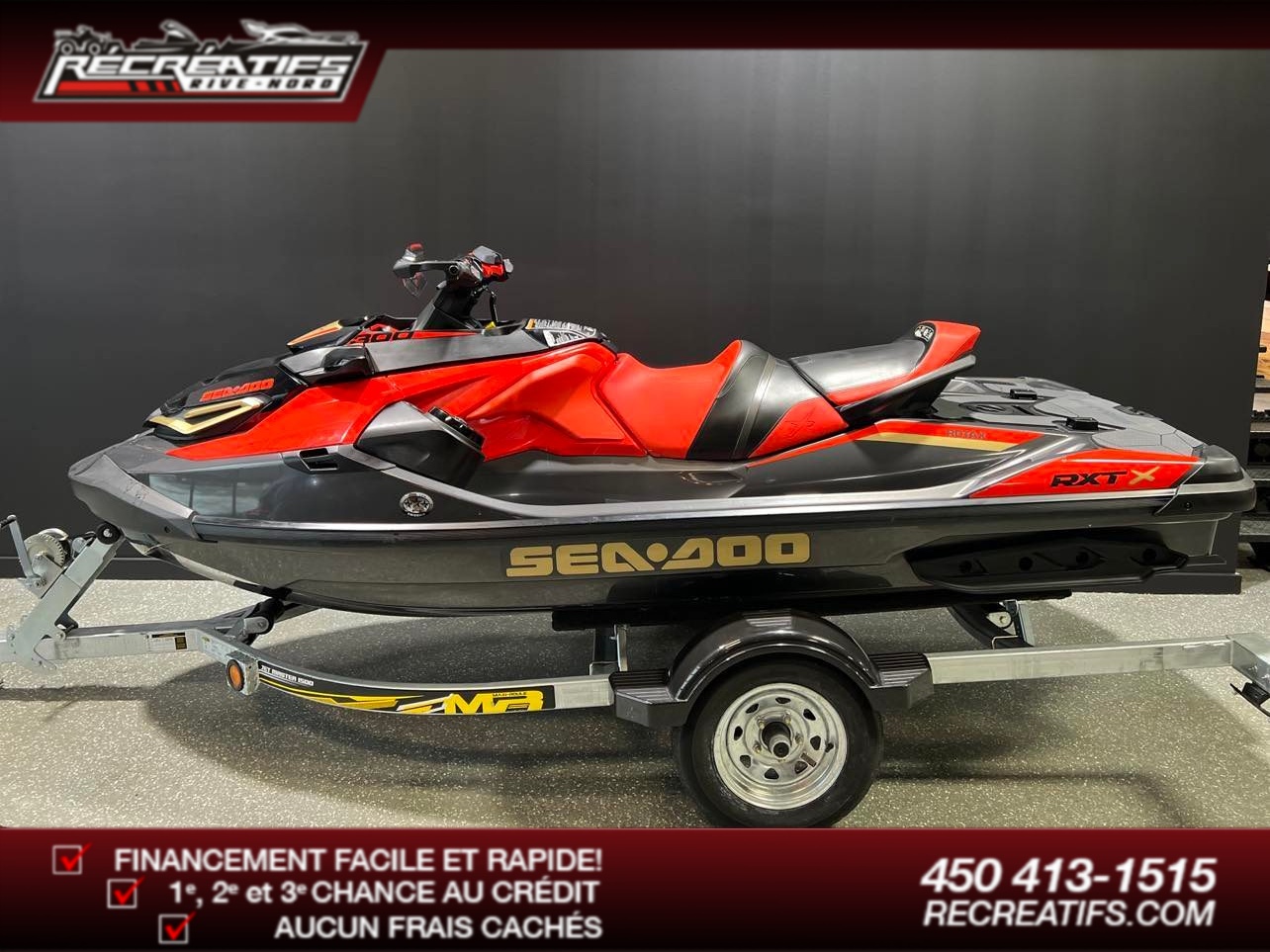 2020 SEADOO RXT-X 300 AUDIO PACK 3 PLACES