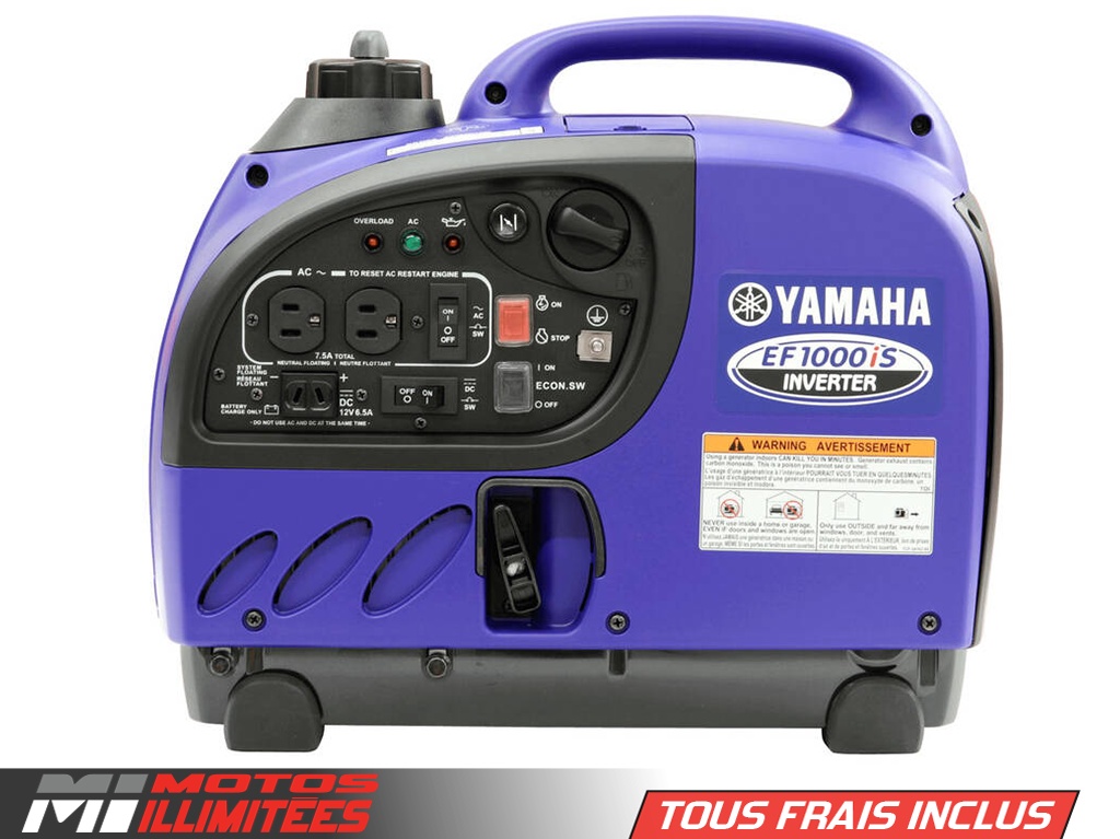 2023 Yamaha EF1000iS Frais inclus+Taxes