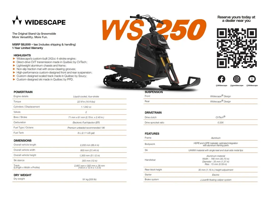 2023 WIDESCAPE WIDESCAPE WS250