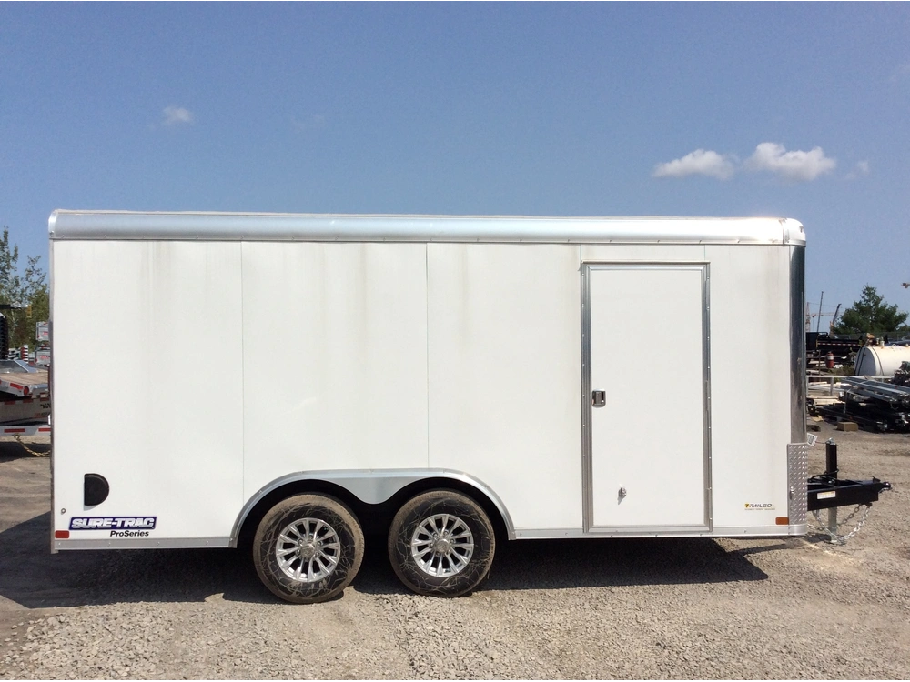 2023 Sure-trac 8.5x16 Toit Rond Rampe Blanche alt