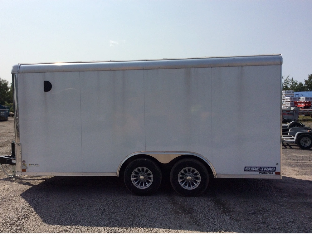 2023 Sure-trac 8.5x16 Toit Rond Rampe Blanche alt