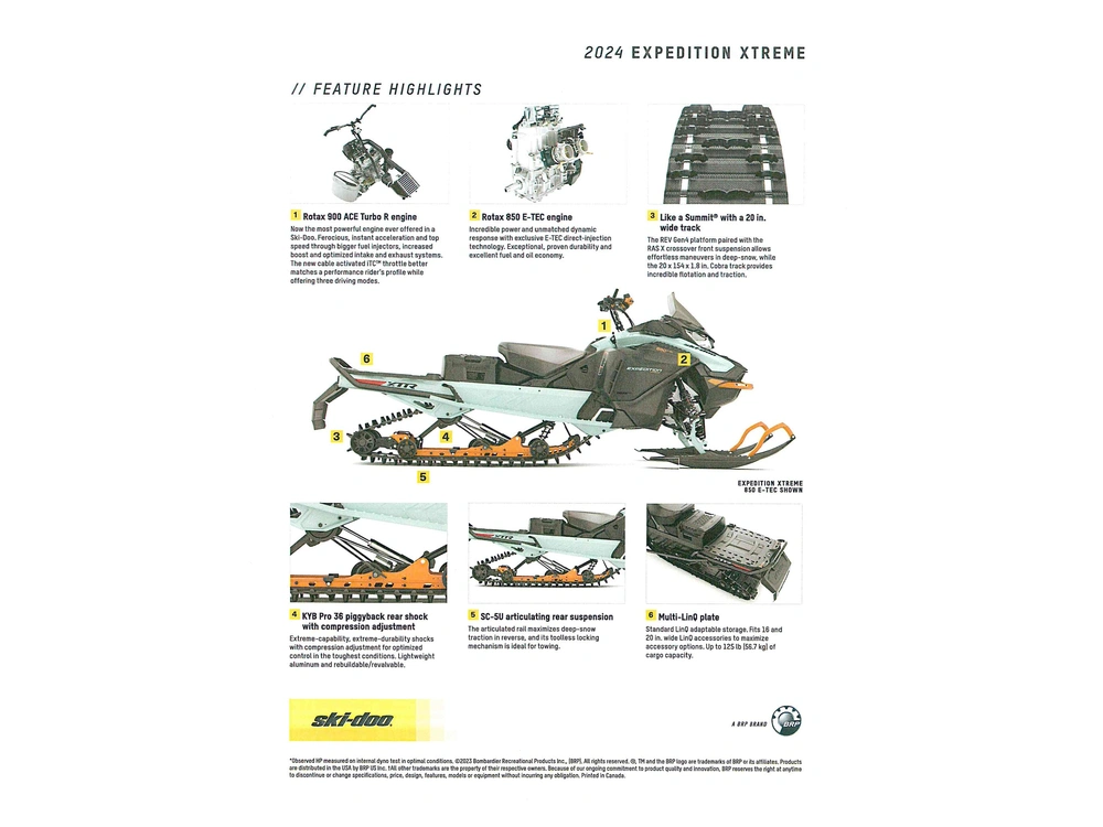 2024 Ski-doo Expedition Xtreme 20" 850 Etec alt