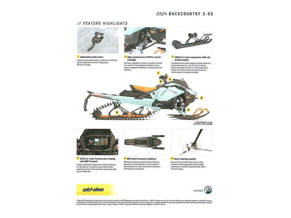 2024 Ski-doo Backcountry Xrs 850 Etec alt