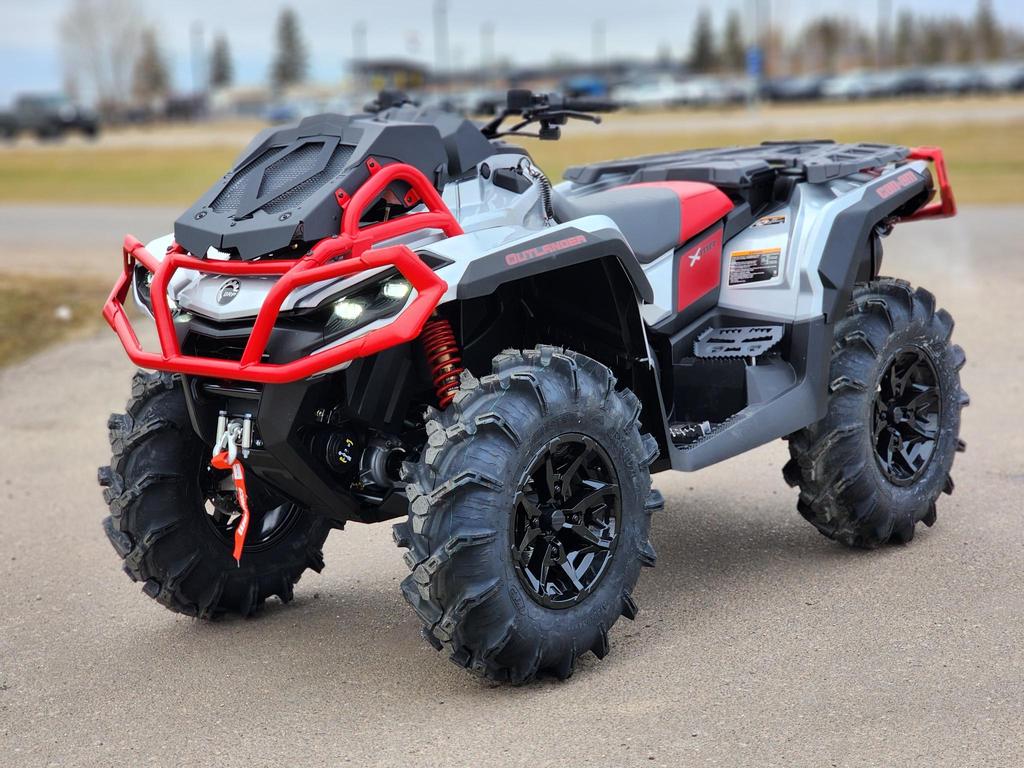 New 2024 CanAm Outlander X mr 1000R Hyper Silver & Legion Red in