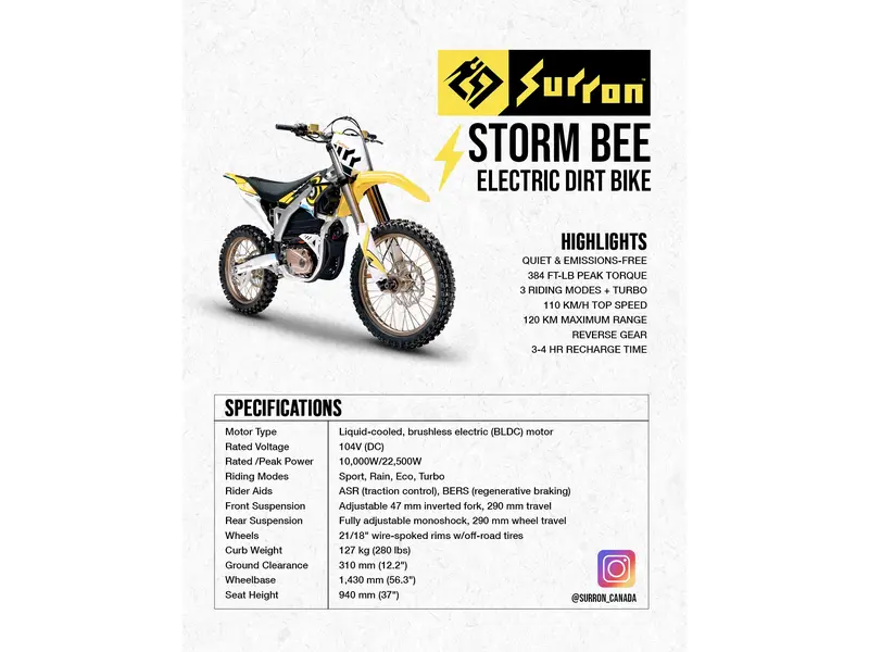 2023 Surron STORM BEE SRSBE  ST:19535 thumbnail 11