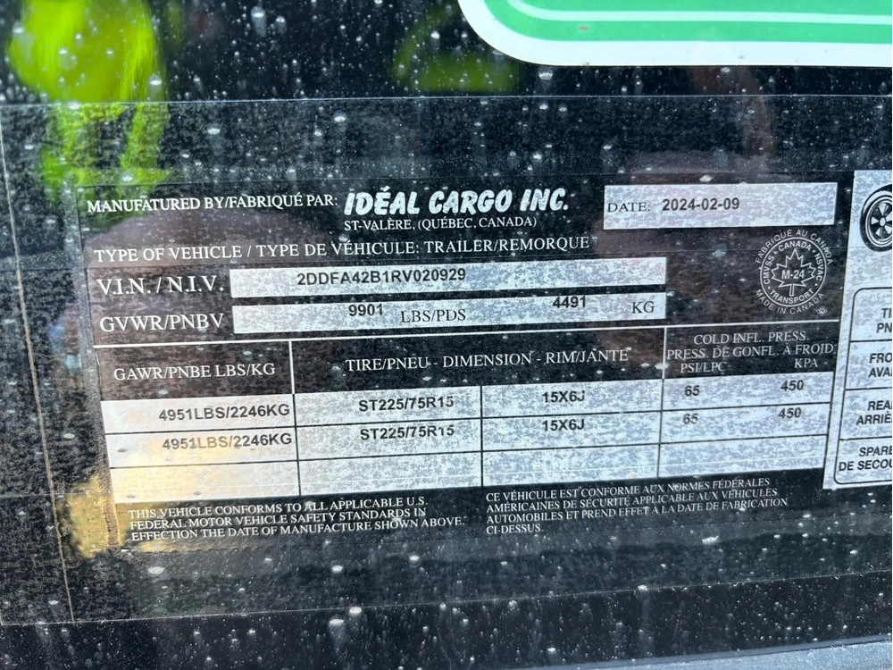 Idéal Cargo 8.5x16 Ta3 + Hauteur Additionnelle De 6'' + Sport Zone Rampe Noire 2024 alt