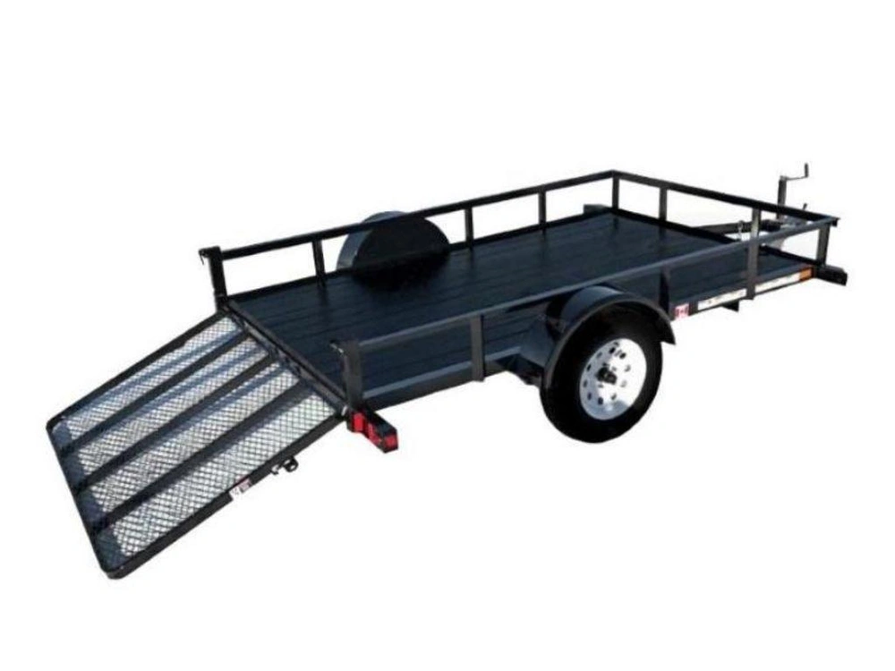 2023 Rainbow Trailers 6' X 12' Angle Side Utility Trailer W/1-3.5k Spring Axle - Express alt