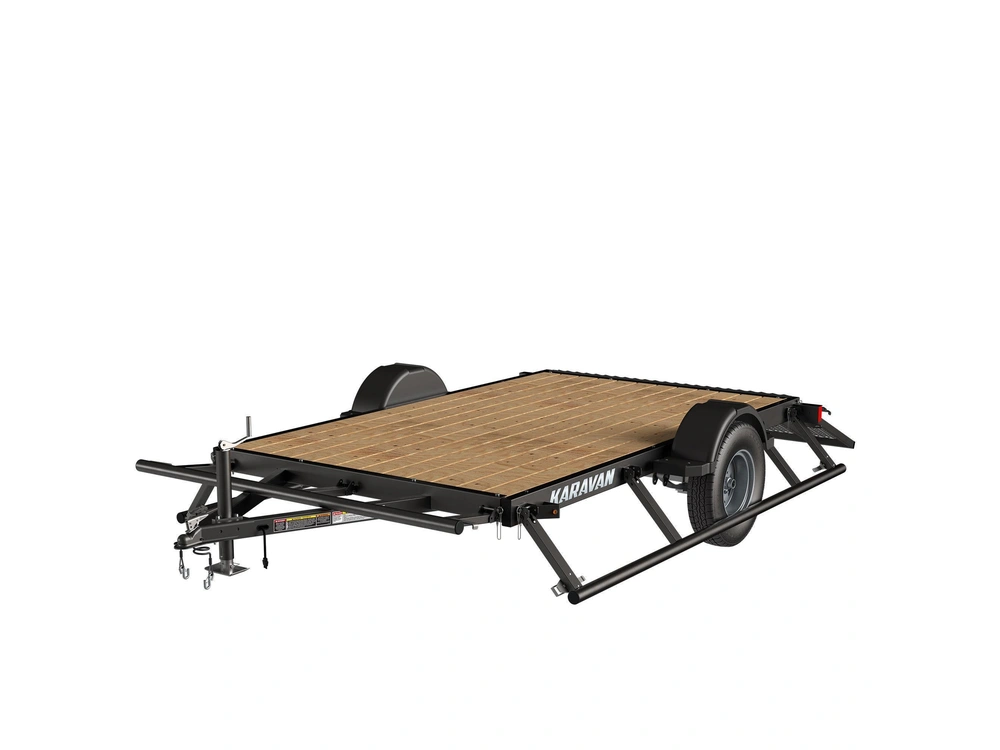 2023 Karavan 6x12 Utilitaire Côté À Rabbat Noir alt