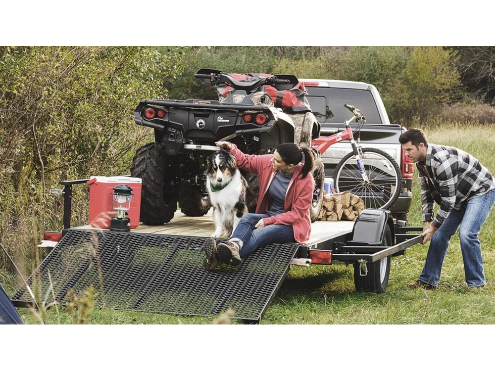 2023 Karavan 6x12 Utilitaire Côté À Rabbat Noir alt