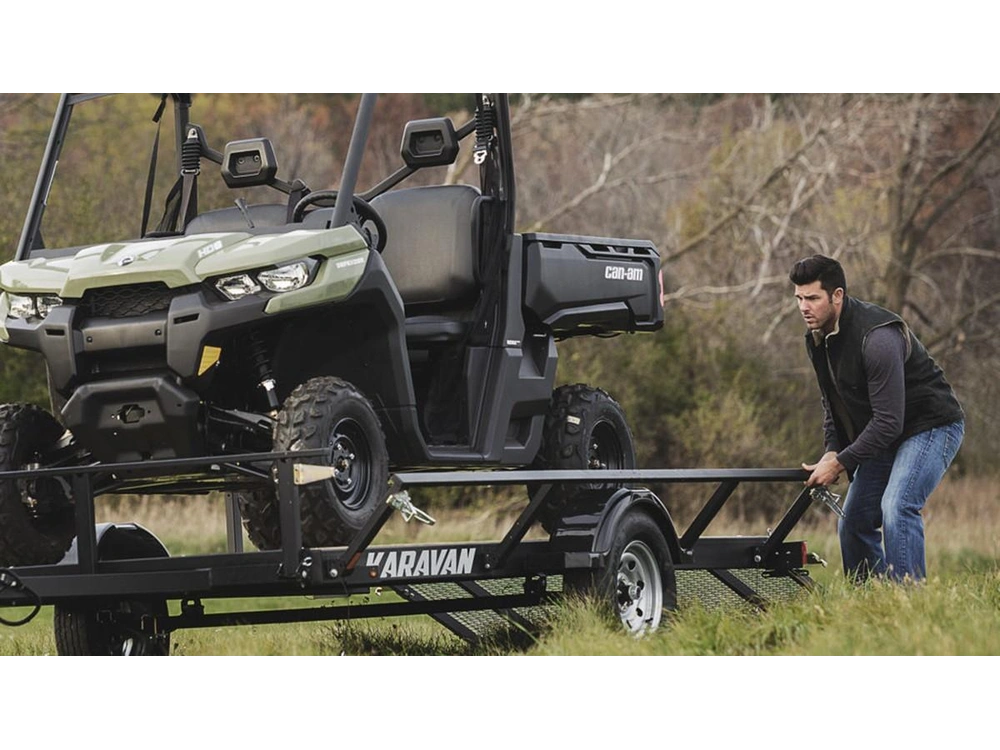 2023 Karavan 6x12 Utilitaire Côté À Rabbat Noir alt