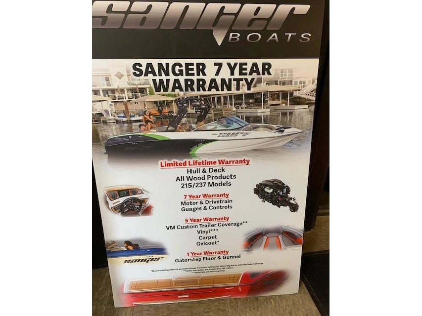 2023 Sanger V237 Xtz Indmar 6.2l Raptor 400 alt