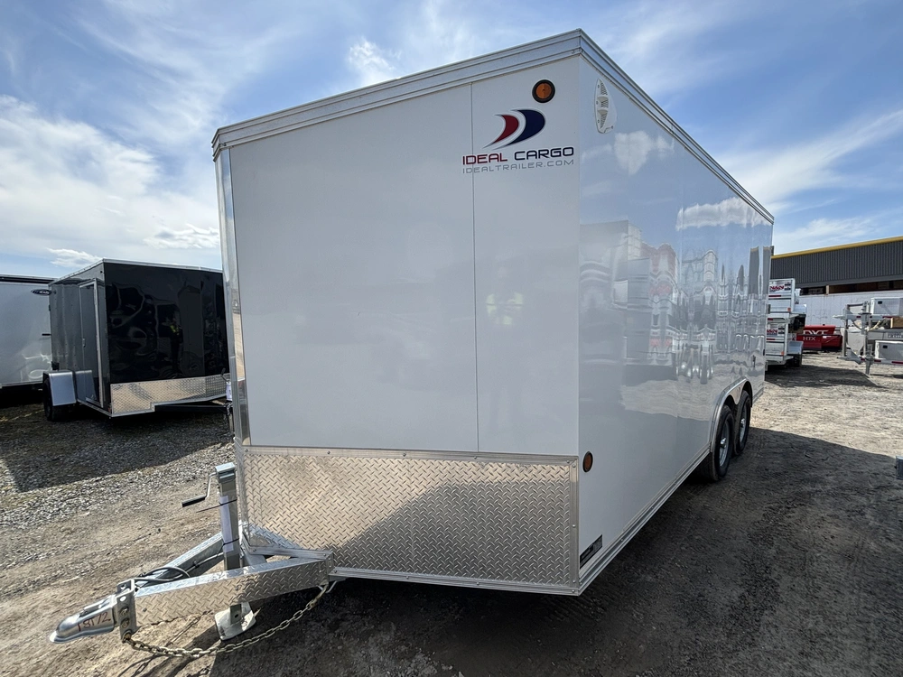 Idéal Cargo 8.5x16 Ta3 + Hauteur Additionnelle De 6'' + Work Zone 2 Portes Blanche 2024 alt