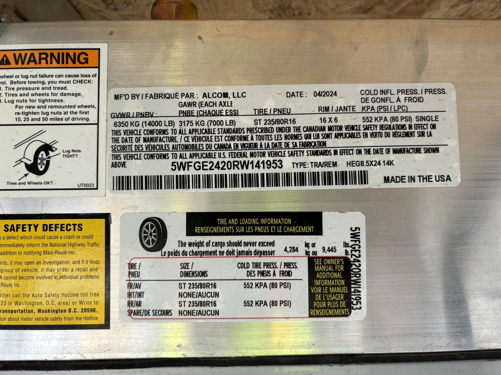 High Country Xpress 8.5x24 Contracteur Remorque Construction 2024 alt