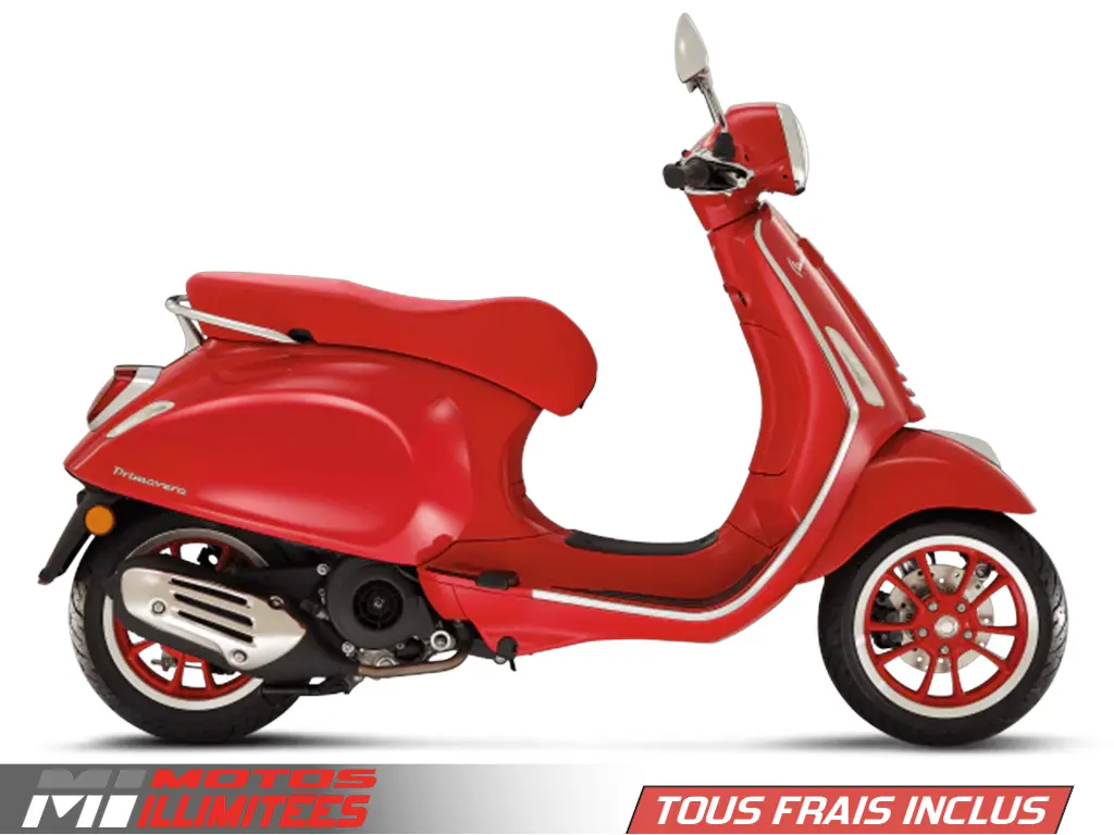 2025 Vespa Primavera 150 Red Frais inclus+Taxes