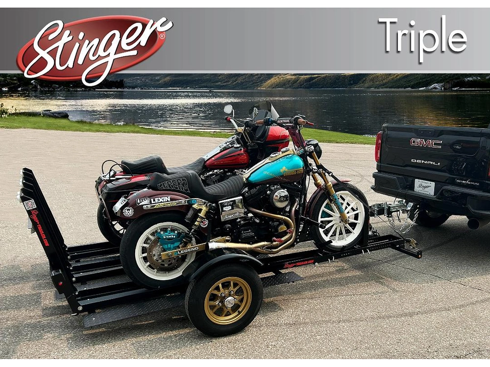 Stinger Triple Motorcycle Trailer 2023 alt