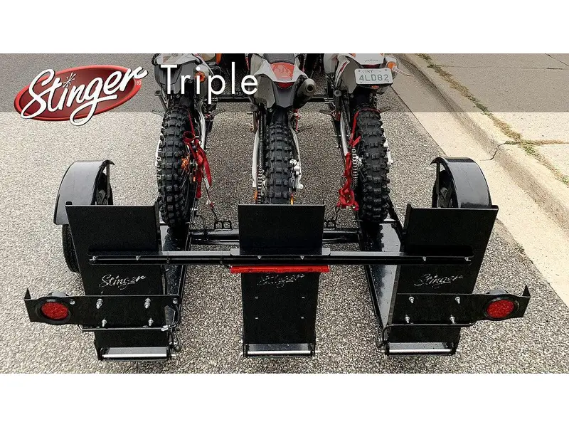 2024 Stinger TRIPLE MOTORCYCLE TRAILER