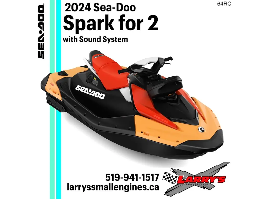 2024 Sea-Doo SPARK for 2 with Convenience Package & Audio 64RC