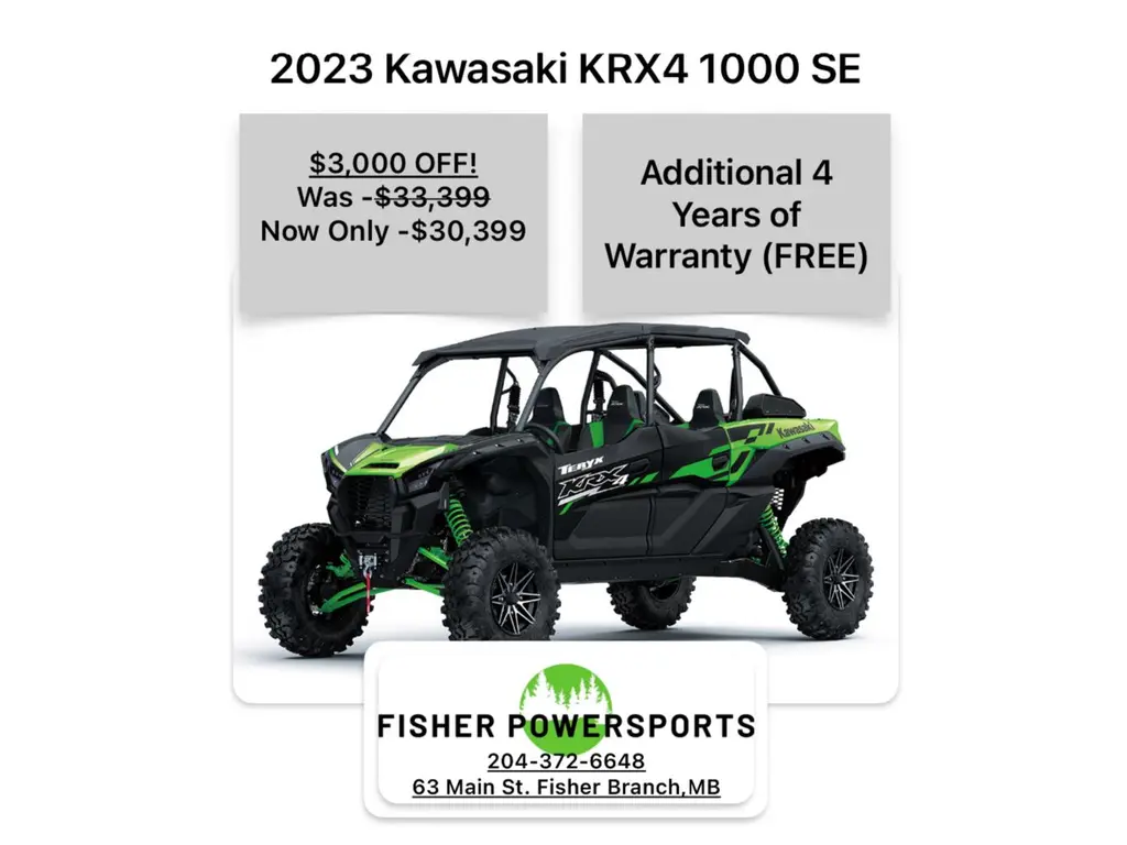 2023 Kawasaki Teryx KRX4 1000 EPS SE 