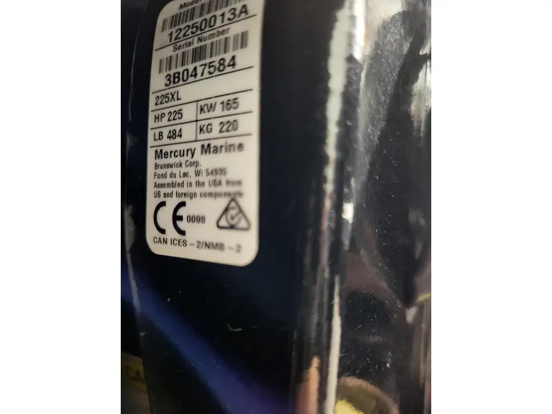 2022 Mercury Marine 4S 225XL D.T.S