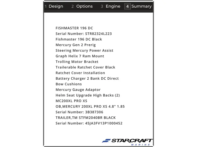 2023 Starcraft Fishmaster 196 DC