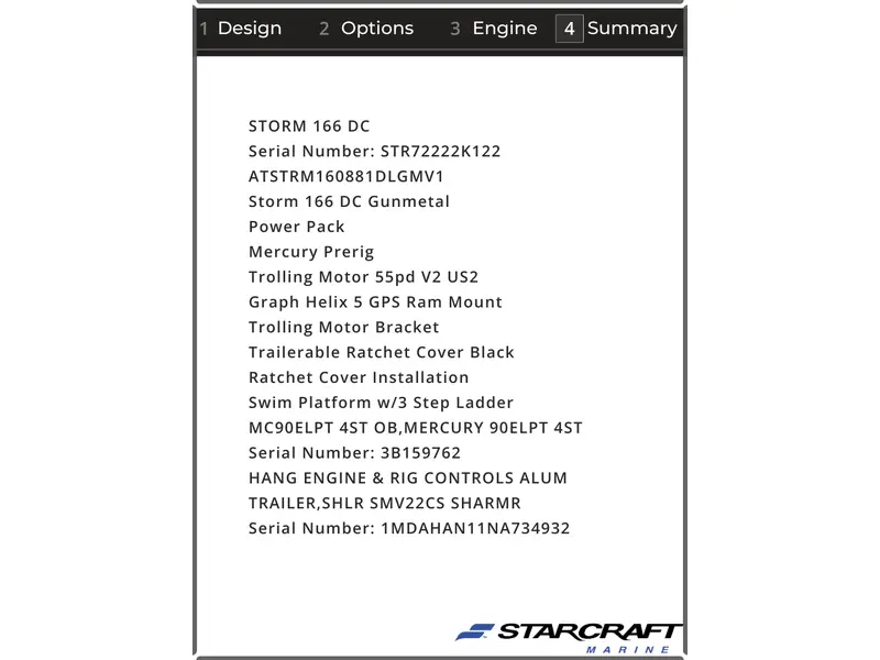 2022 Starcraft Storm 166 DC