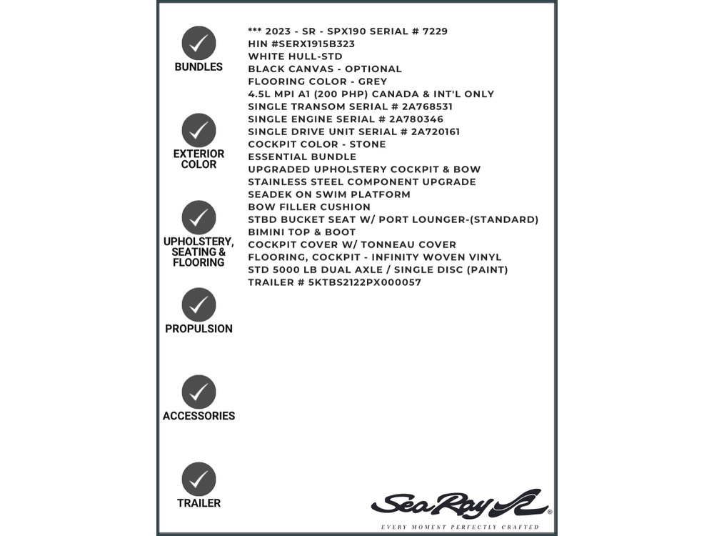2023 Sea Ray Spx 190 alt