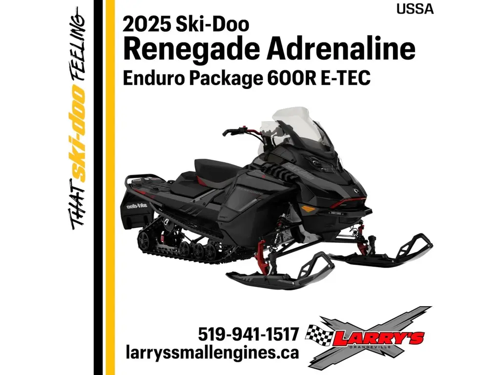 2025 Ski-Doo Renegade Adrenaline with Enduro Package 600R E-TEC - USSA