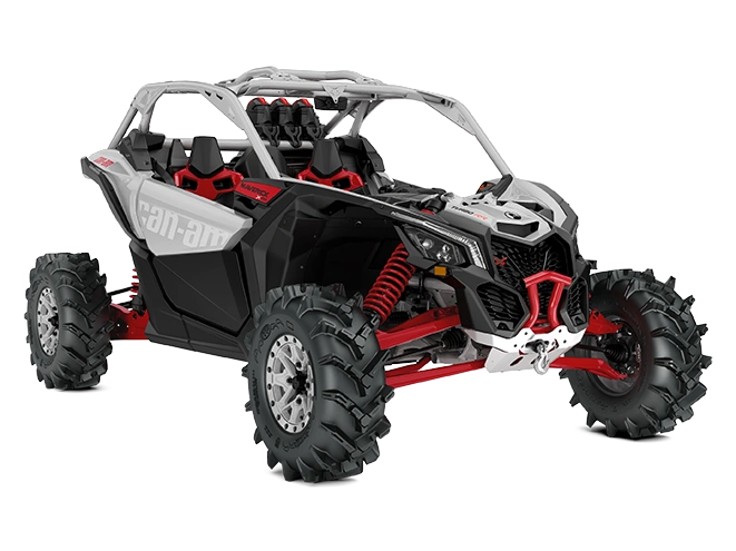 2025 Can-am Maverick X3 Turbo Rr Hyper Silver Legion Red alt