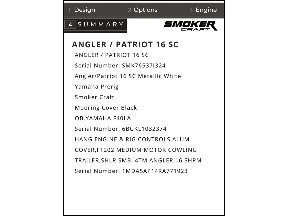 2024 Smoker-craft Angler / Patriot 16 Sc Clearance Priced alt