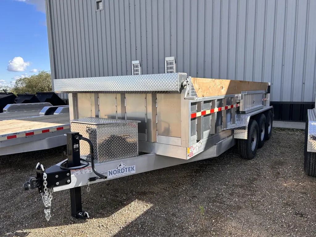 2024 Nordtek Dump Trailer 82"X16' - 21K, triple axle, heavy duty 