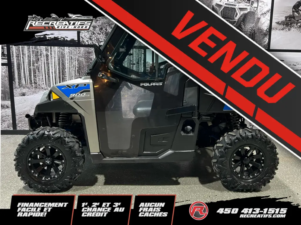 2017 Polaris RANGER 900 XP EPS **CABINE CHAUFFÉE!!**