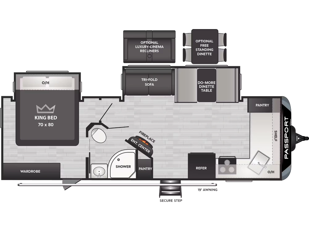 Keystone Rv Passport Ultra-lite Gt Series 2600fk 2025 alt