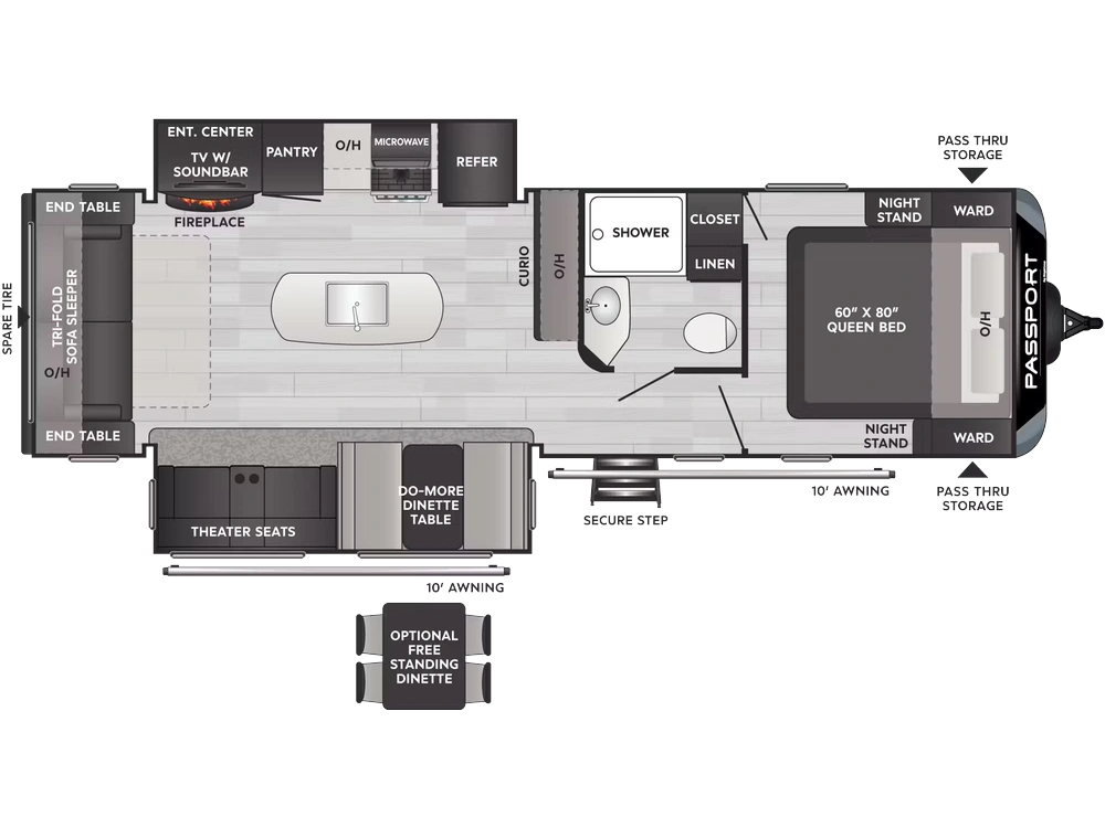 Keystone Rv Passport Sl Super-lite Series 2870rl 2025 alt
