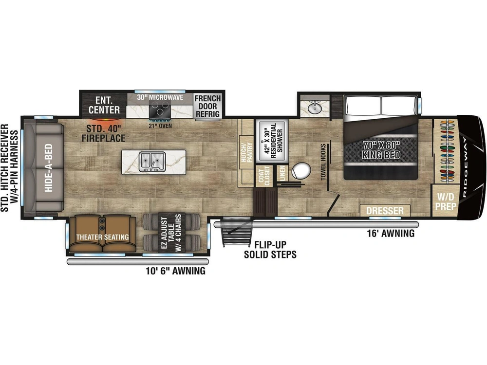 2025 Kz-rv Ridgeway 31rl Prix Compétitif alt