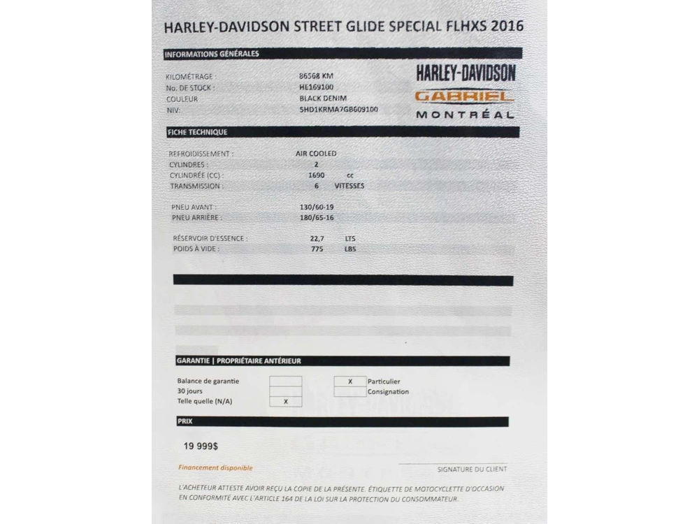 Harley-davidson Street Glide Special 2016 alt